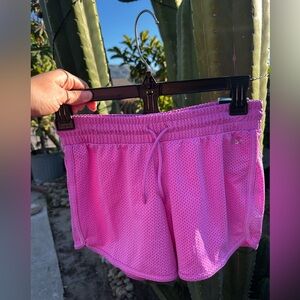 DSG Girl’s mid rise stride run pink shorts